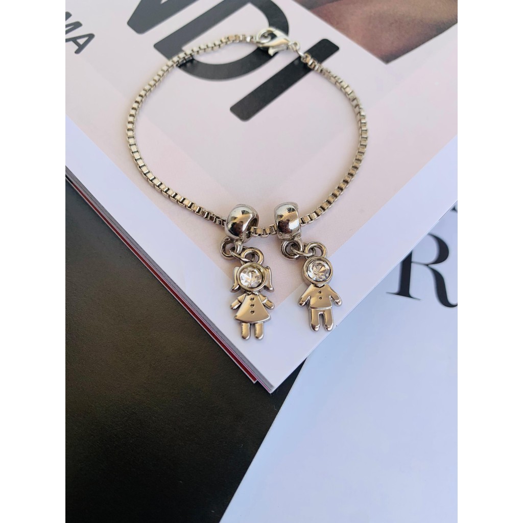 Pulseiras personalizadas Dia das Mães filhos Semi Joia