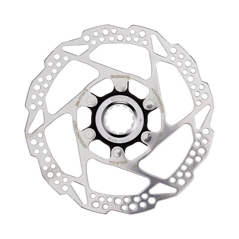 Disco De Freio Rotor Shimano Rt54 Inox 160mm Para Freios à Disco Fixação Center Lock