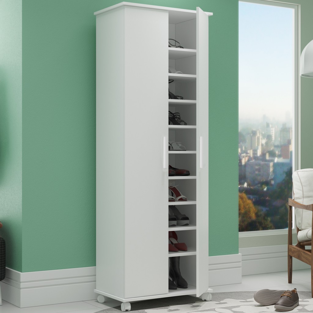 Armário Multiuso 2 Portas Bst 07 Branco - Brv Móveis - Home & Living