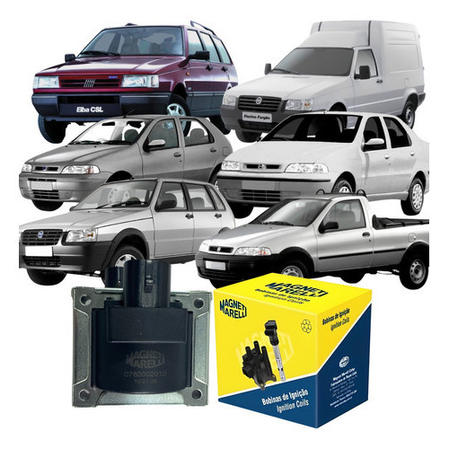 Bobina Ignição Uno Palio Fiorino Siena Strada Prêmio Tempra Elba - Spare Parts and Accessories for Vehicles