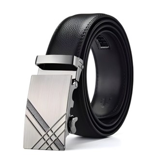 Cinto Masculino Social Preto em Couro Sintético Resistente com Fivela Catraca Ajustável Luxo em Oferta na Shopee