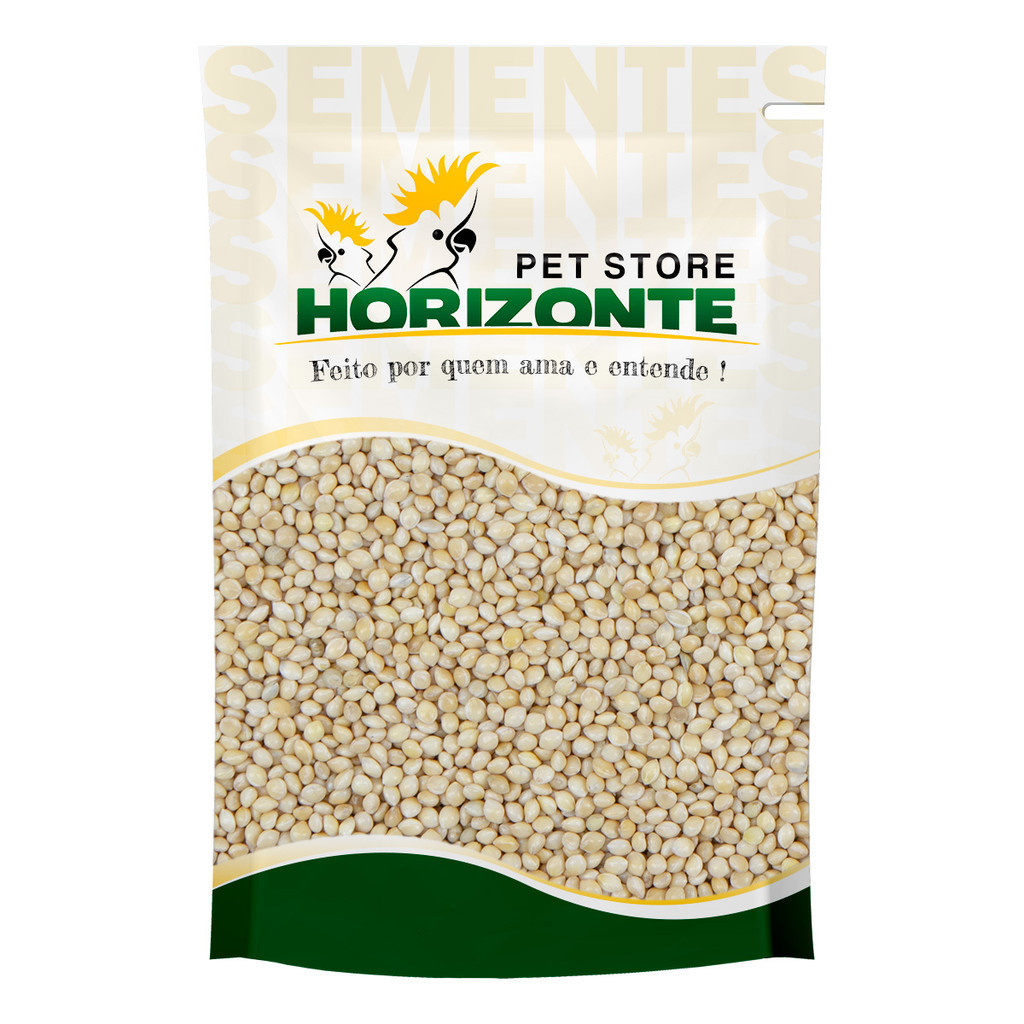 Painço Branco 5kg Semente Limpa Sem Sujeira Alimento Puro para Pássaros Curió Coleiro Canário Bicudo