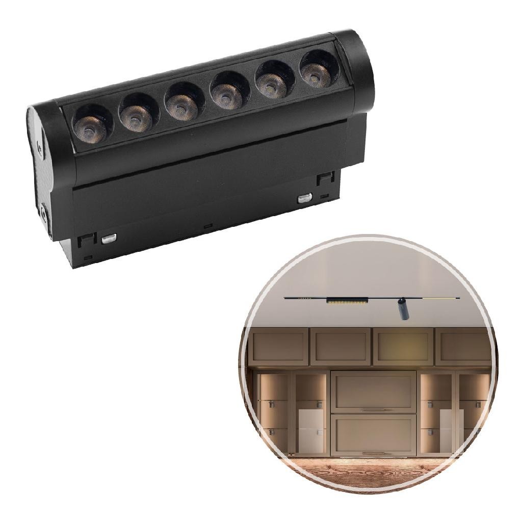 Luminária Projetor Pontual Magnético BR 6W C. Superior DS9974 Delis ST2812