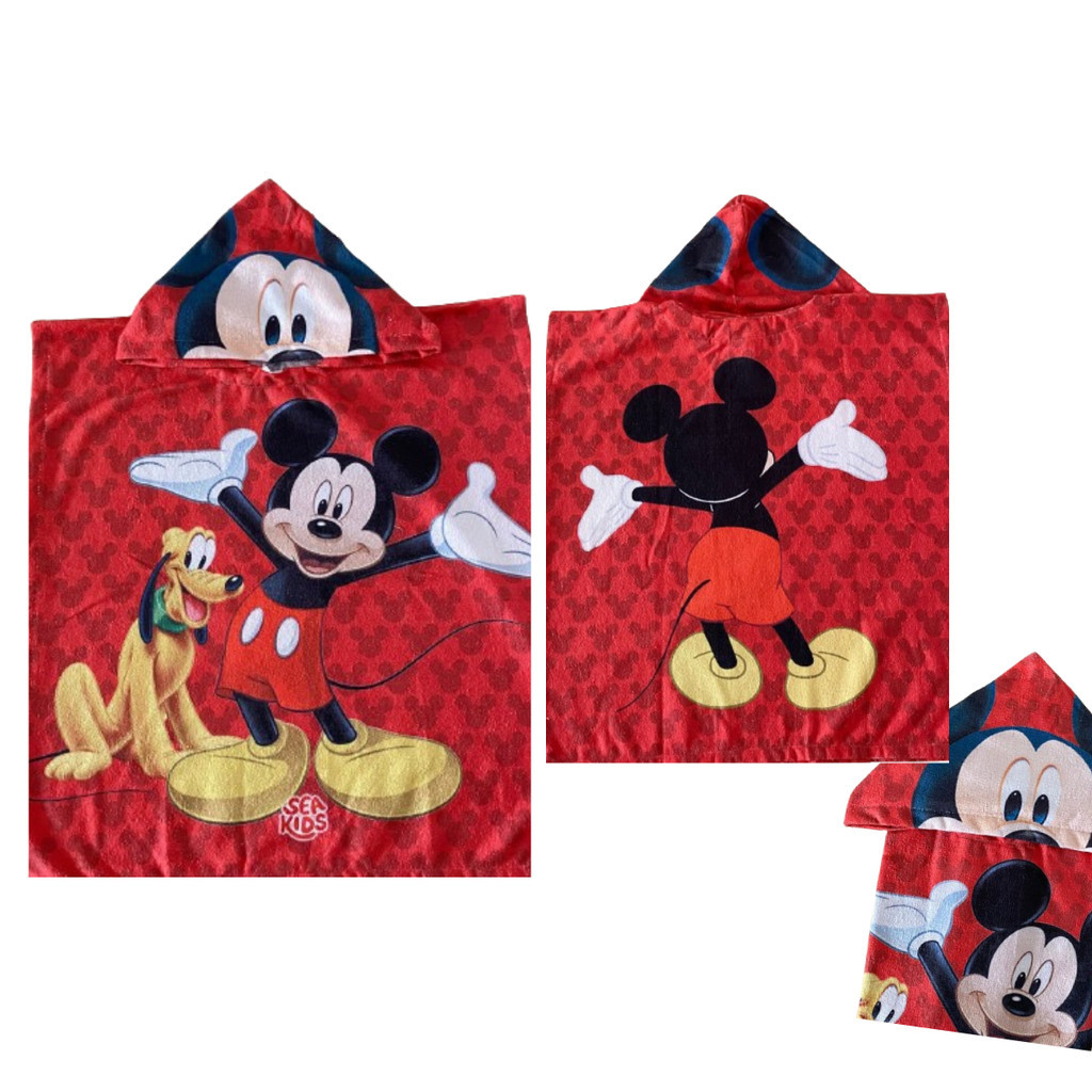 Roupão Poncho Capuz Premium Infantil