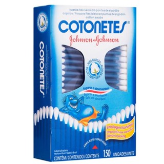 COTONETES JOHNSON'S COM 150 UNIDADES em Oferta na Shopee