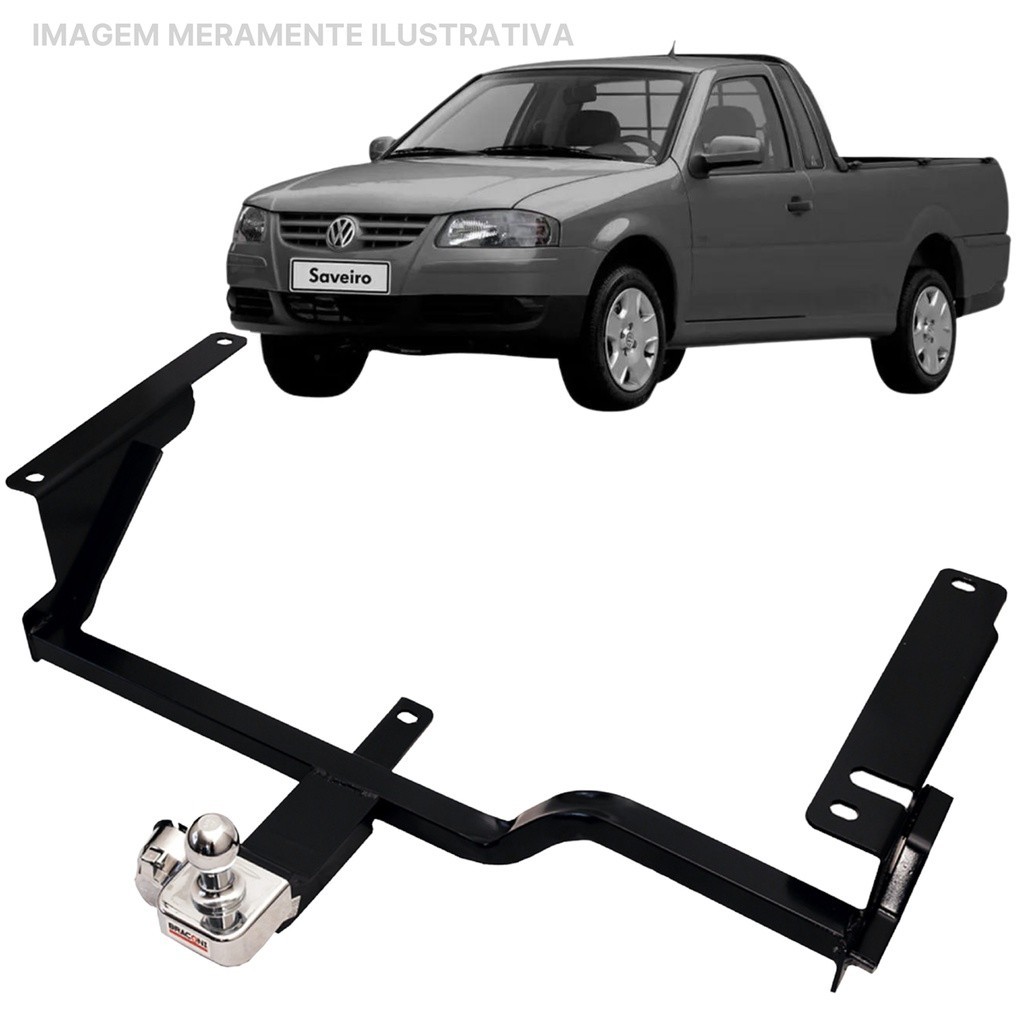 Engate Reboque Rabicho Fixo Saveiro Bola G3/G4 450Kg Produto de Qualidade