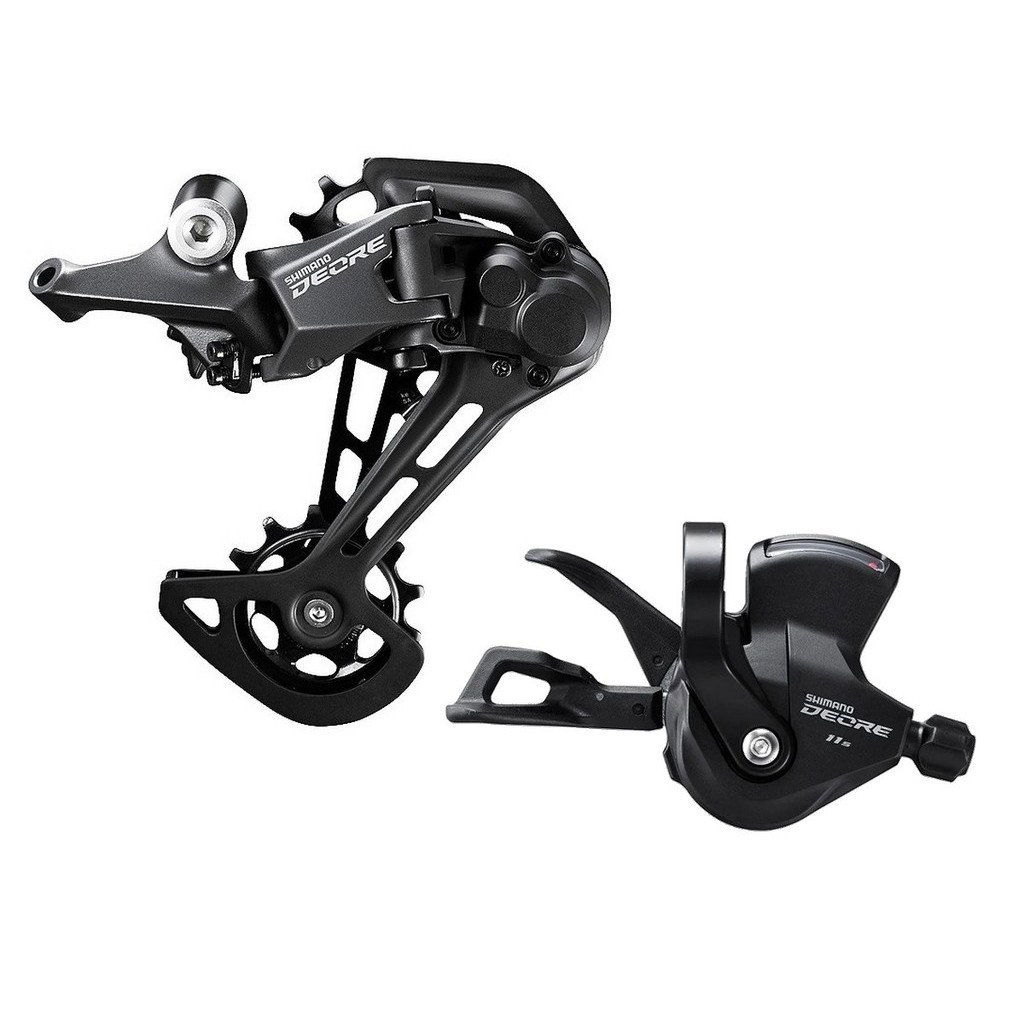 CÂMBIO TRASEIRO + ALAVANCA DEORE M5100 1X11V - RD-M5100 SGS ATÉ 51D + SL-M5100-R ABRAÇADEIRA - 11V - Sports & Outdoors