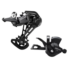 CÂMBIO TRASEIRO + ALAVANCA DEORE M5100 1X11V - RD-M5100 SGS ATÉ 51D + SL-M5100-R ABRAÇADEIRA - 11V