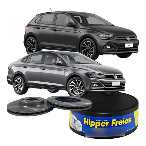 Par Disco Freio Original Dianteiro Ventilado Vw Polo Virtus - Spare Parts and Accessories for Vehicles