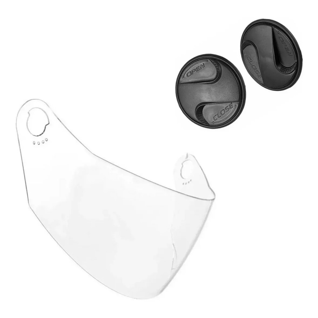 Kit Reparo Viseira Cristal Capacete Pro Tork R8 + Reparo Trava Lateral