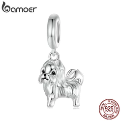 Bamoer 925 Sterling Sliver Charme Xishi Dog Pendant Acessórios Para Pulseira
