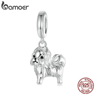 Bamoer 925 Sterling Sliver Charme Xishi Dog Pendant Acessórios Para Pulseira em Oferta na Shopee
