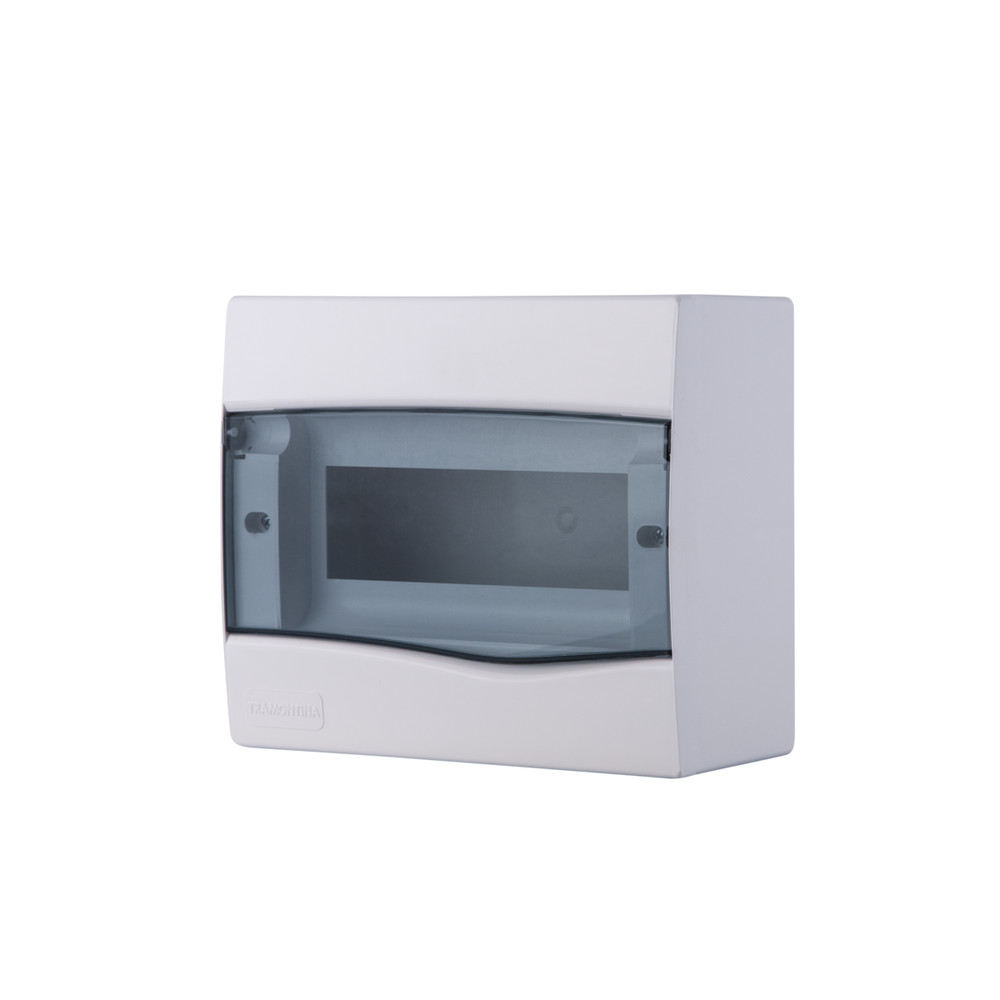 Quadro Distribuição Sobrepor 9din Ou 6nema Porta Transparent