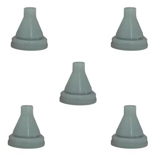 5 Bico/Crivo De Silicone Reserva P/ Ducha Slim Quadrada Inox