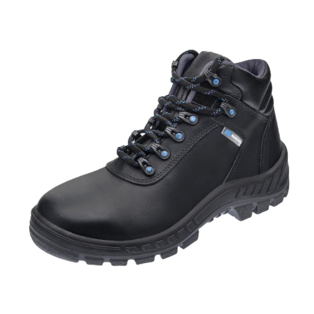 Bota de Segurança Couro Antichamas N39 Cor Preto com Cadarço