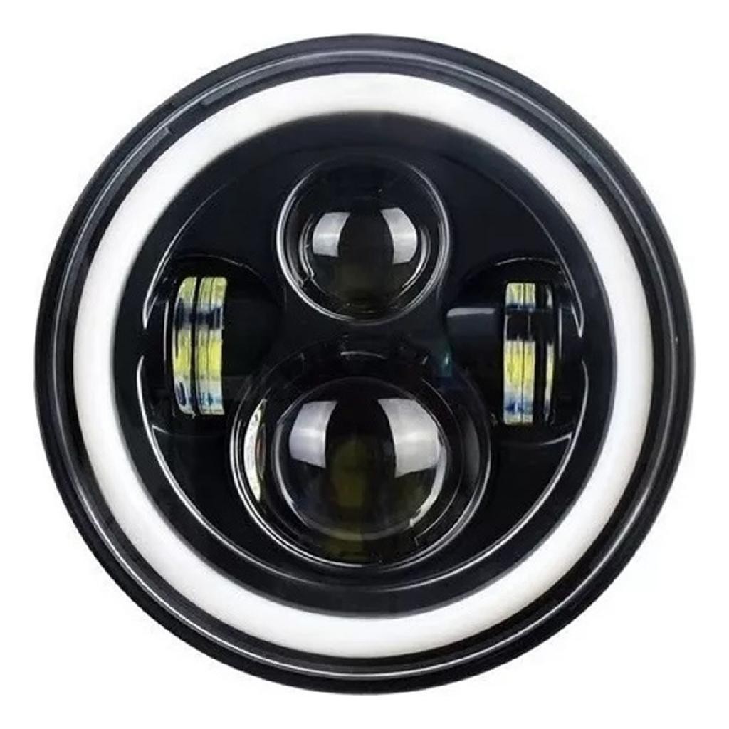 Farol Angel Eyes Defender Led Jeep Troller Fusca Kombi