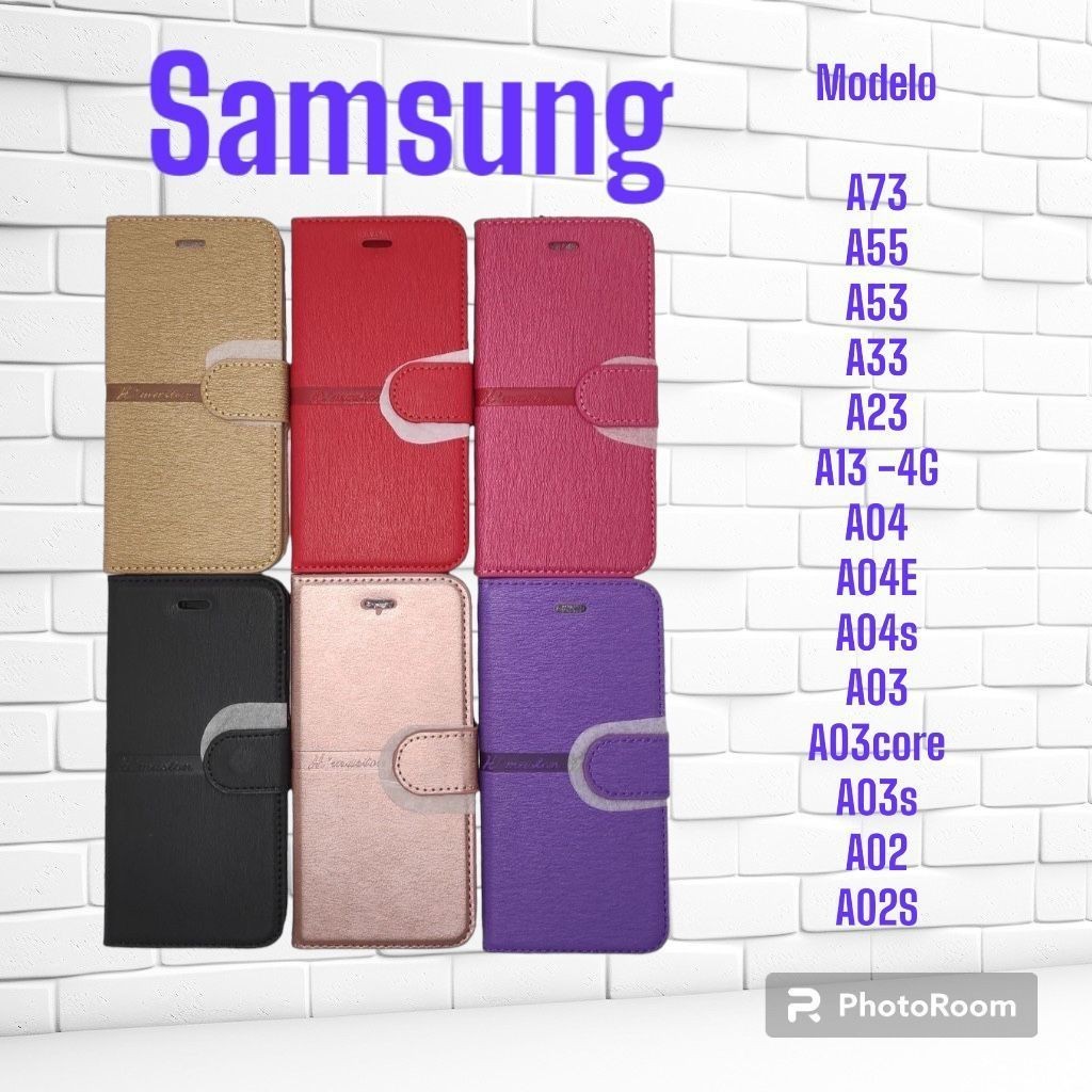 Capa Carteira compatível Samsung A73 A55 A53 A33 A23 A13 -4G A04 A04E A04S A03 A03core A03S A02
