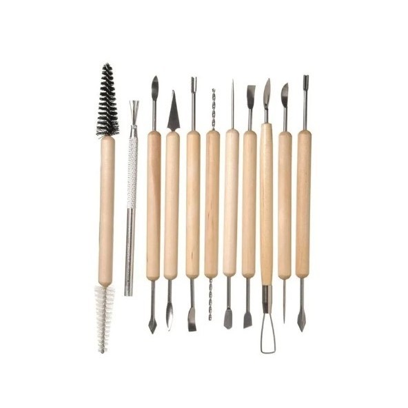 Imagem Kit Estecas Para Artesanato Argila Biscuit Massa De Modelar