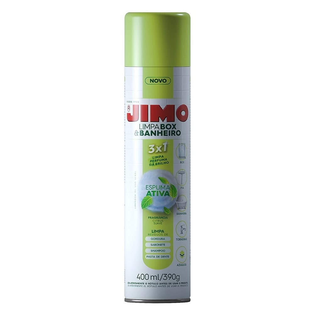 Jimo Limpa Box e Banheiro Aerossol 400mg
