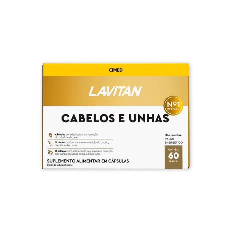 Suplemento Alimentar Lavitan Cabelos e Unhas 60 Cápsulas - Health