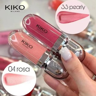 KIKO 3D Mirror Lip Gloss Hidratante, Laca, Fosco, Brilho de Água em Oferta na Shopee