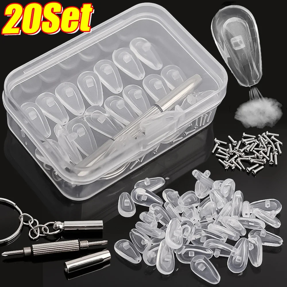 Almofadas De Nariz Para Óculos Profissionais , Com Chave De Fenda , Silicone Macio , Câmara De Ar , Antiderrapante , Alm em Oferta na Shopee