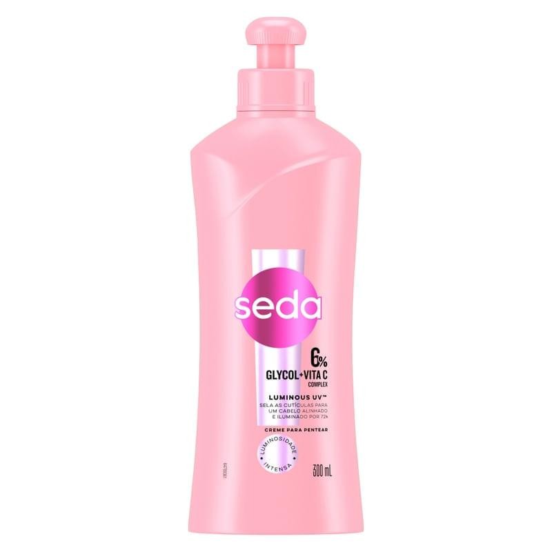 Creme de Pentear Seda Glycol + Vita C Complex Luminous UV 300ml - Beauty