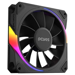 Cooler Fan Para Gabinete Sangue Frio 3 Argb Black Vulcan Reverse 120Mm Pcyes Argbrvsf3Br