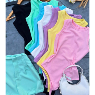 Kit 2 Body Regata Feminino Tecido Canelado Duplo Foro Casual