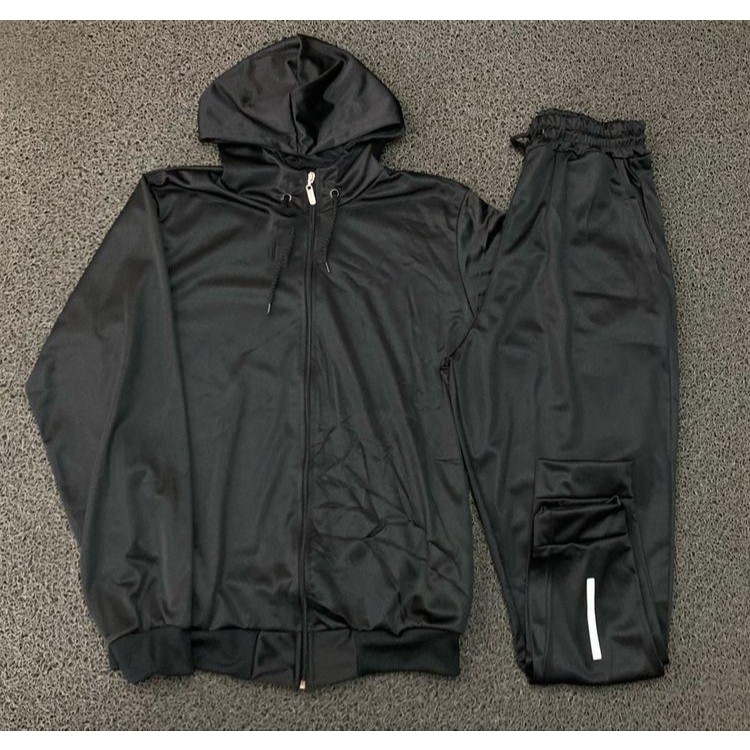 Conjunto Agasalho Corta Vento Blusa e Calça Dry Fit com Capuz Oferta Exclusiva em Oferta na Shopee