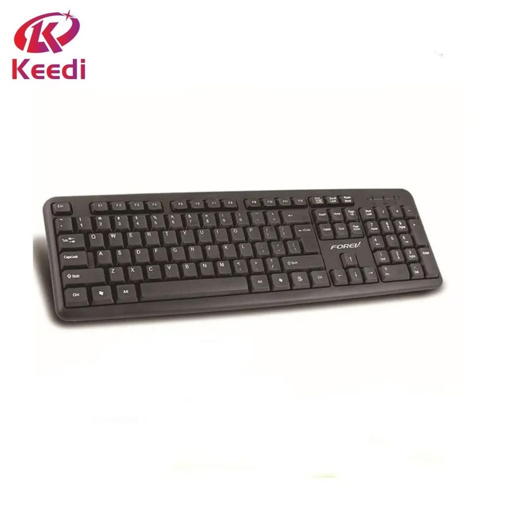 Teclado USB PADRÃO ABNT2 com fio 2.4ghz, confortável awsd