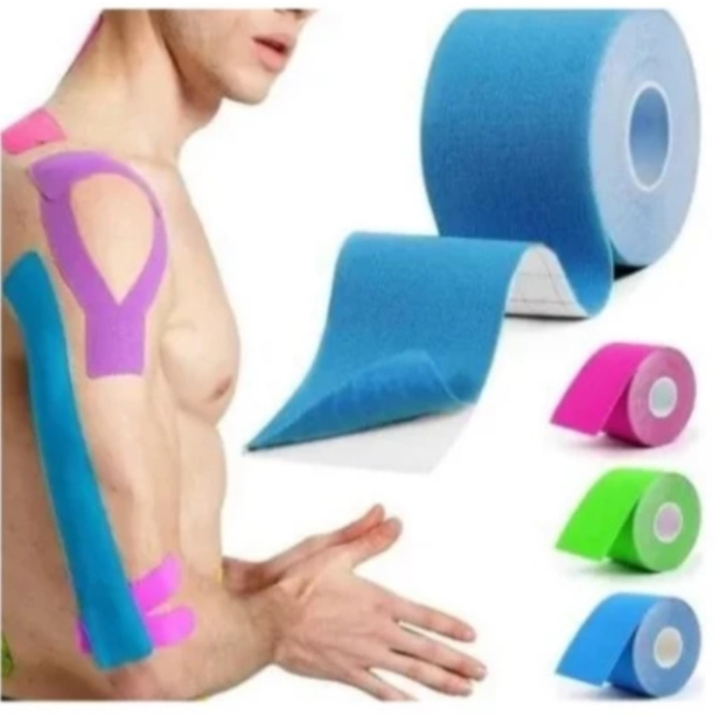 Fita Knesio Tape Bandagem adesiva funcional alivia lesão atleta Tape Ortopedia Fisioterapia