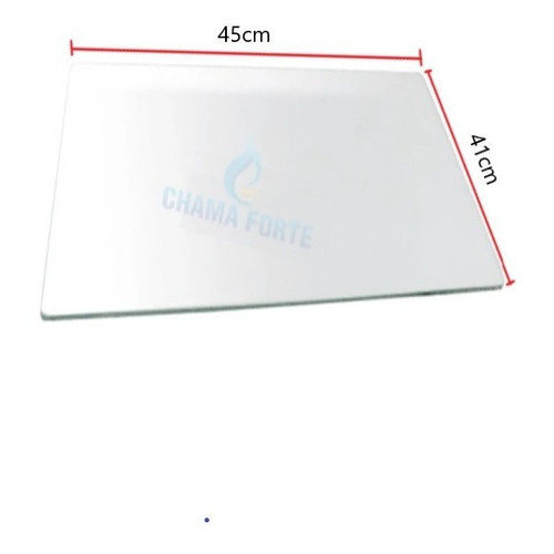 Tampa De VIDRO Superior Compativel C/Fogão Consul Facilite 4 Bocas 450x410