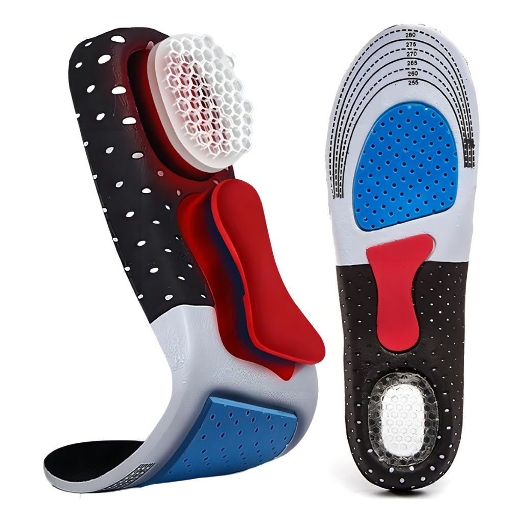 Palmilha Ortopédica Esporão de Calcâneo e Fascite – Reduz Dores nos Pés Azul em Oferta na Shopee