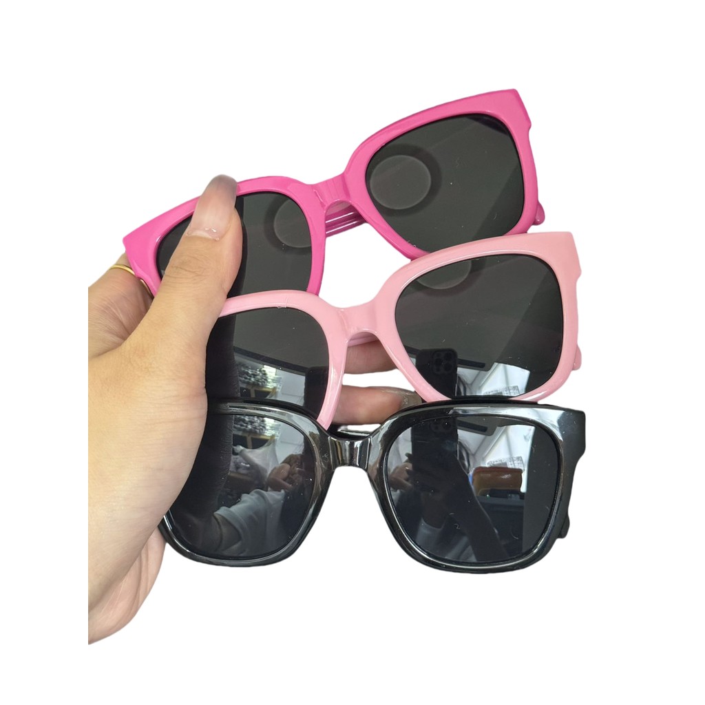 KIT2 OCULOS INDANTIL Versão Coreana de Óculos de Sol Protetor UV para Crianças Meninas Quadrados Verão Fashion em Oferta na Shopee