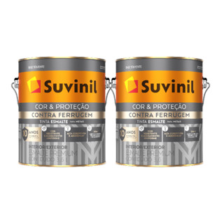 Tinta Esmalte Contra Ferrugem Várias Cores 3,6L C/ 2 und Suvinil em Oferta na Shopee