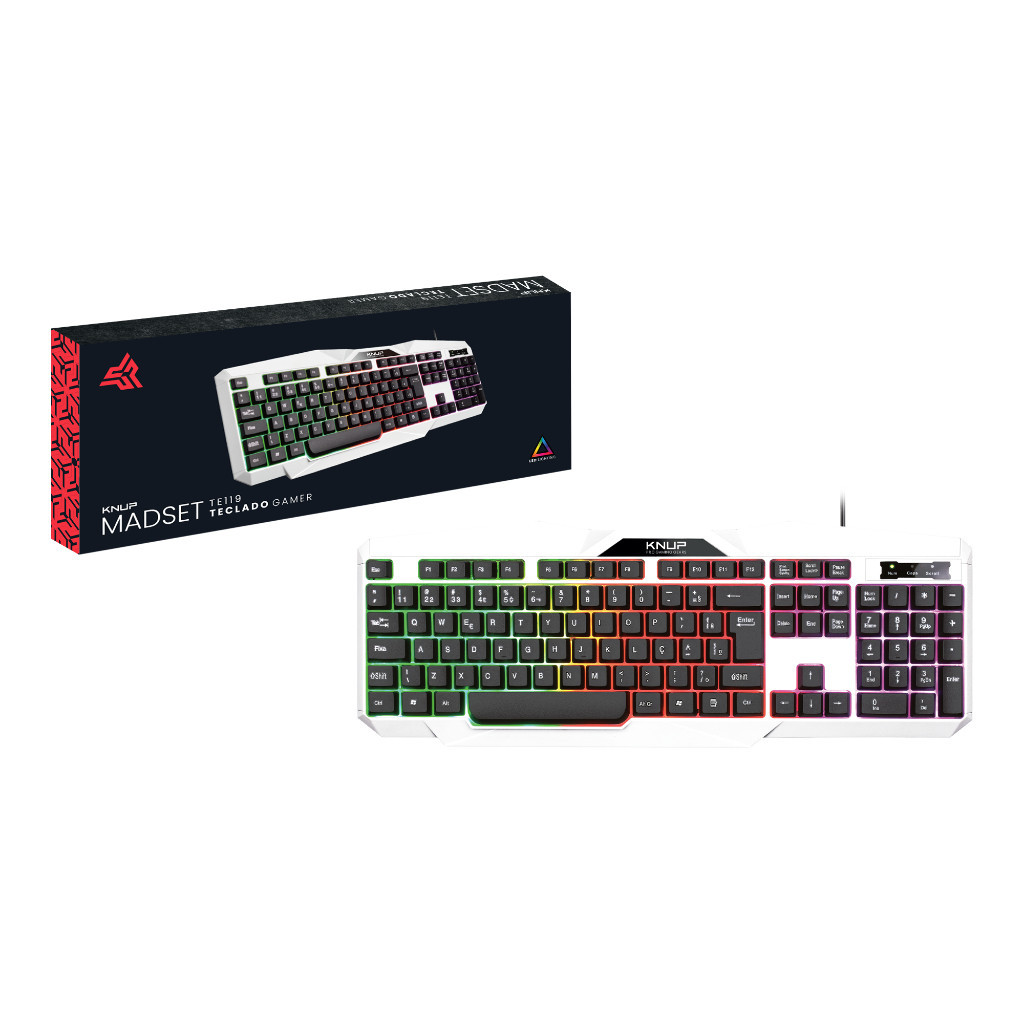 Teclado Gamer Madset Com Luzes Knup Madset Te119 em Oferta na Shopee
