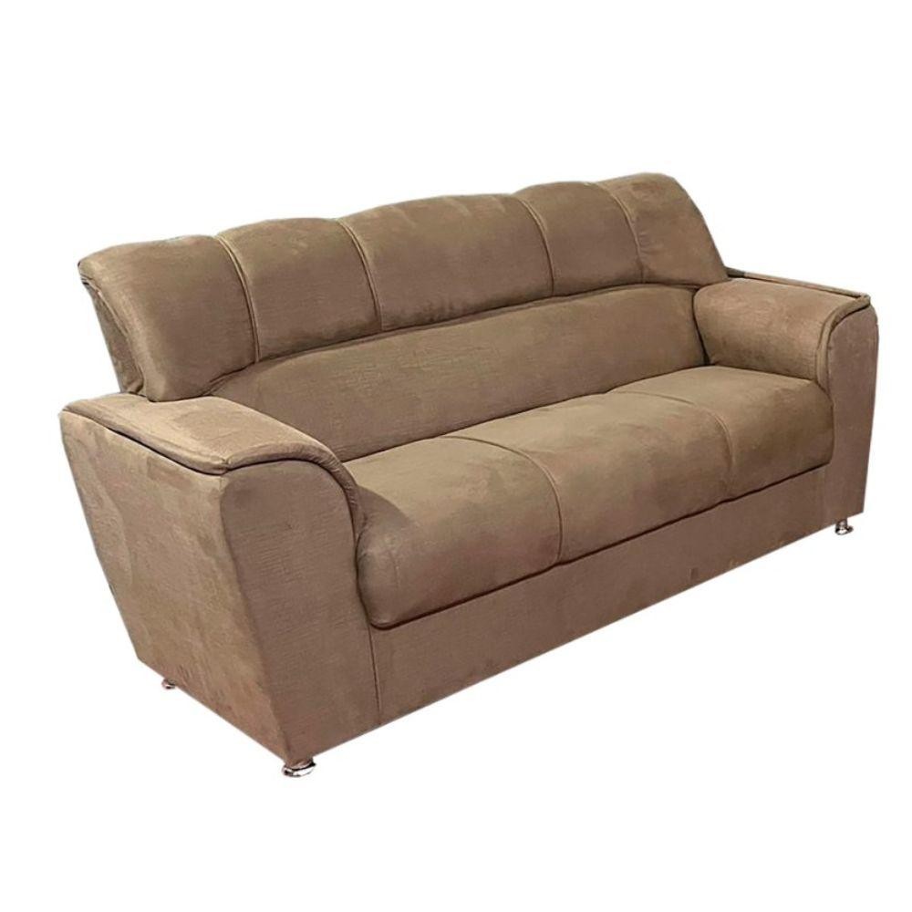 Detalhes do Conjunto de Sofá 3x2 Lugares Celta Caramelo Bello Estofados