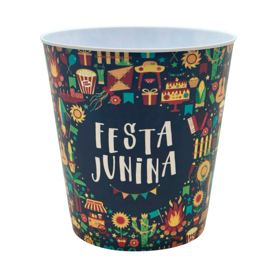 Balde de Pipoca - Festa Junina Figuras - 1 unidade - Rizzo Distribuidora em Oferta na Shopee