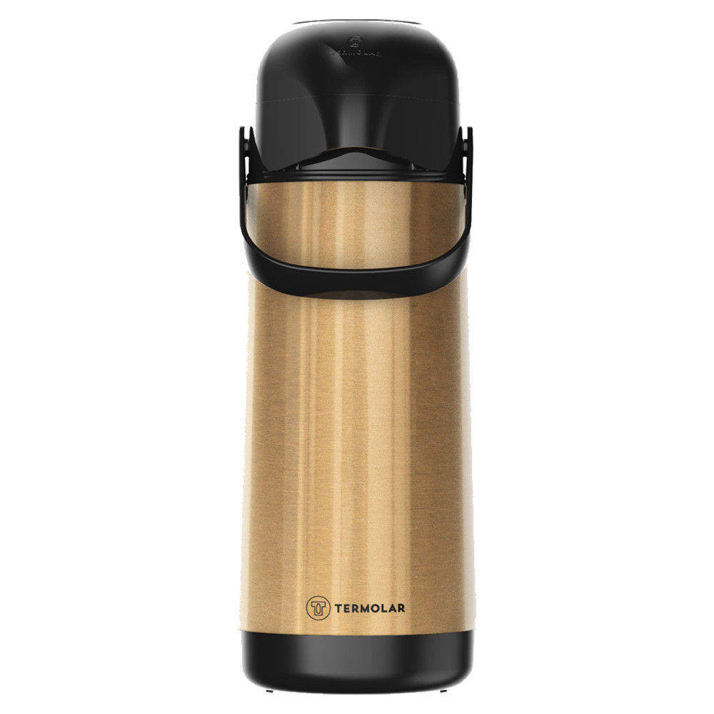 Garrafa Térmica Inox Gold 1 Litro Café Chá Leite Quente e Frio Termolar em Oferta na Shopee