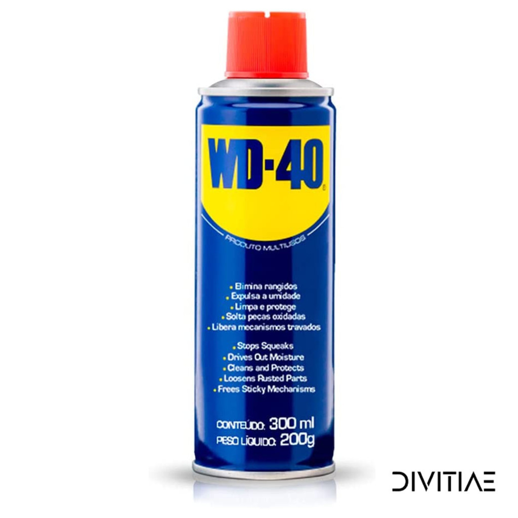 Óleo Lubrificante Desengripante WD-40 Multiuso 300ml Spray Aerosol Original