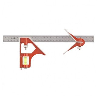 Esquadro combinado em aço 300 mm com nível - Sparta