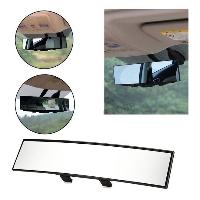 Retrovisor Interno Universal Panorâmico Automotivo Para Carros Com Ponto Cego 30CM em Oferta na Shopee