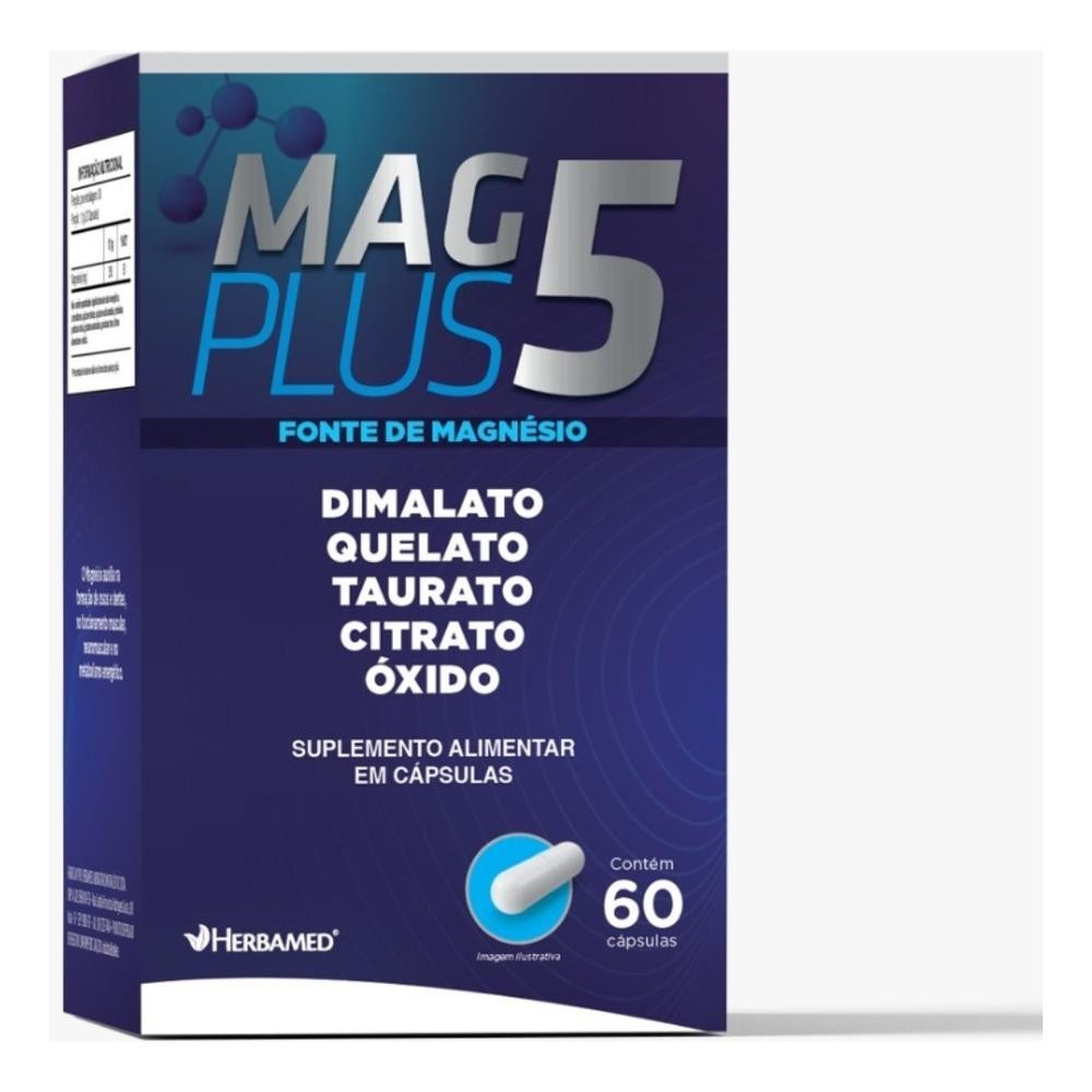 Mag Plus 5 Dimalato Quelato Taurato Citrato Óxido