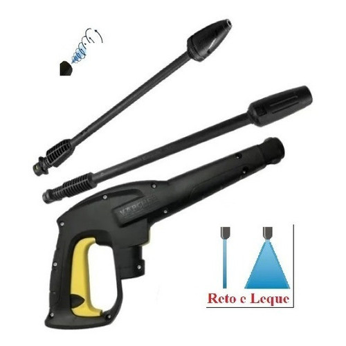 Gatilho Pistola Better + Tubeira Vario + Bico Turbo Karcher