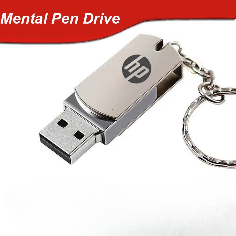 Pen Drive Tb 1 2TB Alta Velocidade De Rotação HP USB Flash 128GB 256GB 512GB PenDrive Mental USB3.0 De Salto Com Chaveiro em Oferta na Shopee
