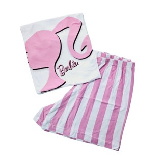 Pijama Baby Doll Manga Curta Personagens Barbie em Oferta na Shopee