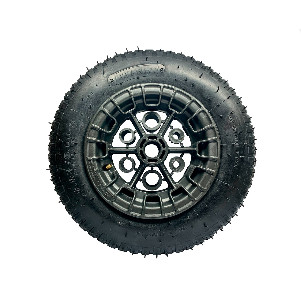 Pneu para carrinho de mão completo com Eixo Universal - 120Kg
