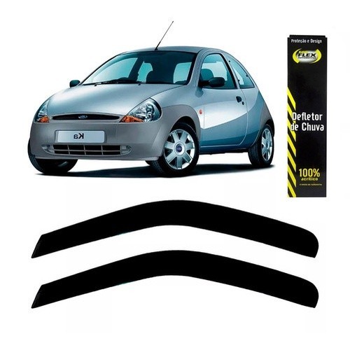 Defletor Calha de Chuva Ka 1997 a 2013 2 Portas Ecoflex em Oferta na Shopee