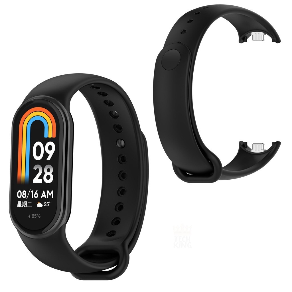 Pulseira de silicone ajustável para Xiaomi Smart Band 8